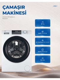 Haier HW100-BP14929A-S 10 kg 1400 Devir Çamaşır Makinesi