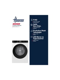 Hoover Hgd 411BL10C-17 11 kg 1400 Devir Çamaşır Makinesi