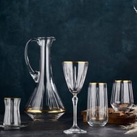 Kahramanlar 5062-P Elit Platin 31 Parça Kristal Bardak Takımı