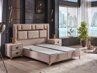 Latex  Magic XL 4 Mevsim Ergonomik Kendinden Pedli Latex Sünger Organik Yatak+Baza+Baza Başlığı