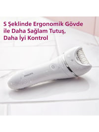 Philips BRE700/05 Epilatör (Yüz+Koltuk altı+Bikini Bölgesi+Bacak)Islak-Kuru,Işıklı,Kablosuz