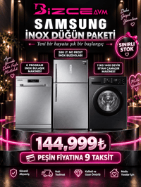 Samsung İnox 3'Lü XL Düğün Paketi
