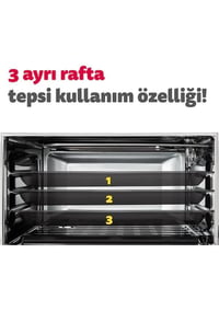 Simfer 4502 45 LT Yoğurt Fonksiyonlu Turbo Midi Fırın