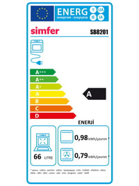 Simfer SB8201 Ankastre Fırın