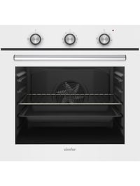 Simfer SB8202 Diamond 4 Programlı Beyaz Cam Power Turbo Ankastre Fırın