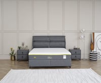 VİSCO COMFORT Full Uyku Seti – Visko Teknoloji Yatak, Sportif Başlık ve Geniş Hacimli Emniyetli Baza