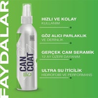 GYEON Q² CanCoat EVO Hidrofobik Nano Seramik Kaplama Seti - 200 ml - 9H Oto Boya Koruma-Su İtici