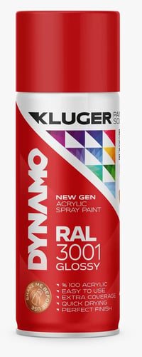Kluger RAL 3001 Glossy 145 Kırmızı 400ml.