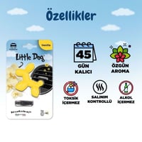 Little Joe Little Dog Vanilya Araç Kokusu (Vanilla) -45 Gün -Oto Kokusu Kalıcı Klima Parfüm