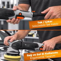 MG PS ORBİTAL POLİSAJ  MAKİNESİ 1000W 125MM