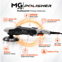 MG PS YÜKSEK TORKLU ROTARY POLİSAJ MAKİNESİ RX PRO 1200W