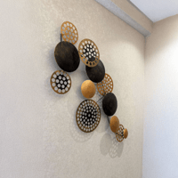 Cengiz M. İçin Özelleştirilmiş 120x50 CM Ölçülerinde Bronz Renkli Metal Duvar Dekoru