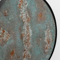 Dekorenzo Oksit Görünümlü El Boyaması Metal Duvar Tablosu 40 cm | Yeni Ev Hediyesi Rölyef Heykel