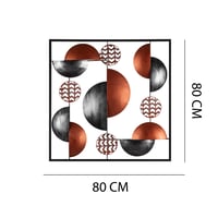 Derya T. İçin Özelleştirilmiş 80x80 cm Özel Ölçü Metal Duvar Dekoru ve 80x22 cm Özel Ölçü Metal Askılık Seti