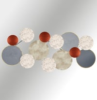 Şehriban K. İçin Özel Yapılmış, Boho Tarzında Soyut Metal ve Renkli Ahşap Duvar Dekoru, Kişiye Özel Metal Tablo