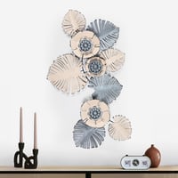 Tropical Modern Duvar Dekorasyonu, Çiçekli Ev Aksesuarı, Metal Duvar Süsü, Balkon Duvar Süsleri