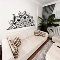 Yavuz K.....  İçin 180  x 90 Cm Özel Ölçü Mandala Metal Duvar Dekoru