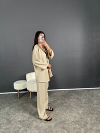 Gai Taş Kimono Keten TakımGausTAKIMGU008019