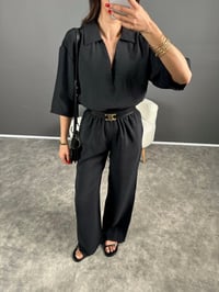 Vogie Siyah Yumuşak Dokulu İthal Kumaş Takım GausTAKIMGU007208