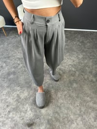 Alfonsa Gri Şalvar Pensli PantolonGausPANTOLONGU002512