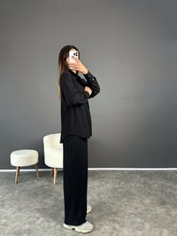 Samira Siyah Yumuşak Fitilli İkili TakımGausTAKIMGU002552