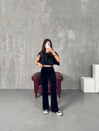 Crans Siyah Kadife PantolonGausPANTOLONGU00904093