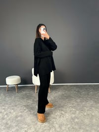 Siyah Fitilli Polo Yaka Triko Takım GausTAKIMGU002430