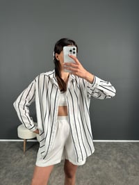 Fidelya Lacivert Çzigili Gömlek GausGÖMLEKGU008015