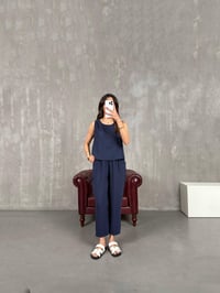 Lacivert Sıfır Kol Tensel Takım Gaus00165GausTAKIMGU1001382