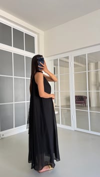Siyah Halter Yaka Dantel Detaylı Astarlı Elbise GAUS-01710GAUSELBİSEGAUS-01710