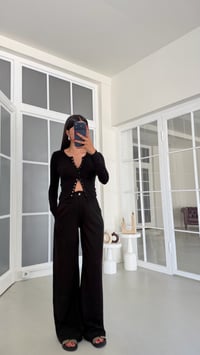 Siyah Yıkamalı Tencel Denim Pantolon GAUS-01786GAUSDENİM PANTOLONGAUS-01786