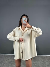 Oversize Gabardin Gömlek GausGÖMLEKGU004710
