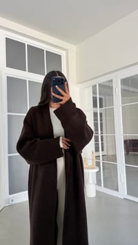 Acı Kahve Uzun Triko Hırka GAUS-02138GAUS الكارديغان  GAUS-02138