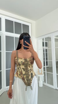 Çok Renkli Muadil Vintage Korse GAUS-01775GAUSBLUZGAUS-01775
