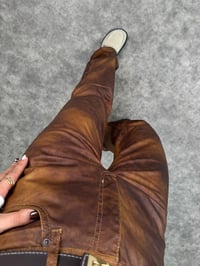 Vero Kahve Desenli Yıkama Kaplamalı PantolonGausPANTOLONGU00903739