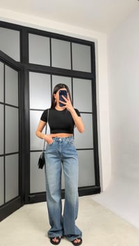 Mavi Yüksek Bel Straight Jean GAUS-01304GAUSDENİM PANTOLONGAUS-01304