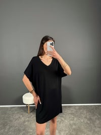 Cod Siyah Basic Salaş Elbise GausELBİSEGU007226