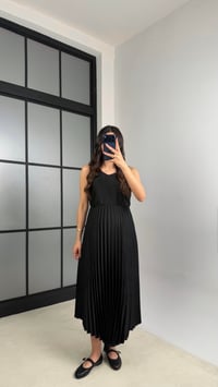 Siyah Ayarlanabilir Askılı Elbise Fermuarlı Tshirt Takıım GAUS-001156 GAUS-01157GAUSTAKIMGAUS-01157