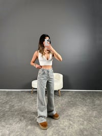 Calandia Eskitme Bol Paça Jean GausDENİM PANTOLONGU004498