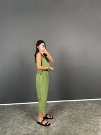 Viro Yeşil İthal Kumaş Harem Pantolon Bluz İkili TakımGausTAKIMGU008733