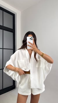 Ekru Cep Detaylı Basic Tencel Gömlek Gaus00679GausGÖMLEKGU1002563
