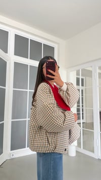 Çok Renkli Astarlı Muadil Kareli Ceket GAUS-02215GAUS السترات  GAUS-02215