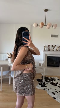 Kahve Muadil Astarlı Pullu Şort GAUS-01651GAUSŞORTGAUS-01651