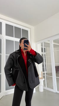 Siyah İçi Kürklü Düğmeli Cep Detaylı Mont GAUS-02151GAUSPuffer JacketsGAUS-02151
