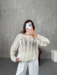 Mevis Taş Ajur Detaylı Triko KazakGausKAZAKGU100595