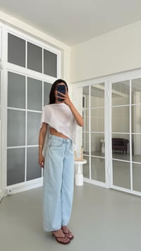 Buz Mavi Balon Tencel Denim Pantolon GAUS-01685GAUSDENİM PANTOLONGAUS-01685