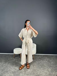 Krem Müslin Kemerli Tulum GausTULUMGU007272