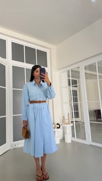 Mavi Tencel Denim Etek GAUS-01871GAUSETEKGAUS-01871