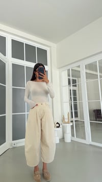 Krem Balon Denim Pantolon GAUS-01883GAUSDenim PantsGAUS-01883