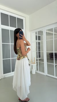 Beyaz Muadil Astarlı Etek GAUS-01784GAUSETEKGAUS-01784